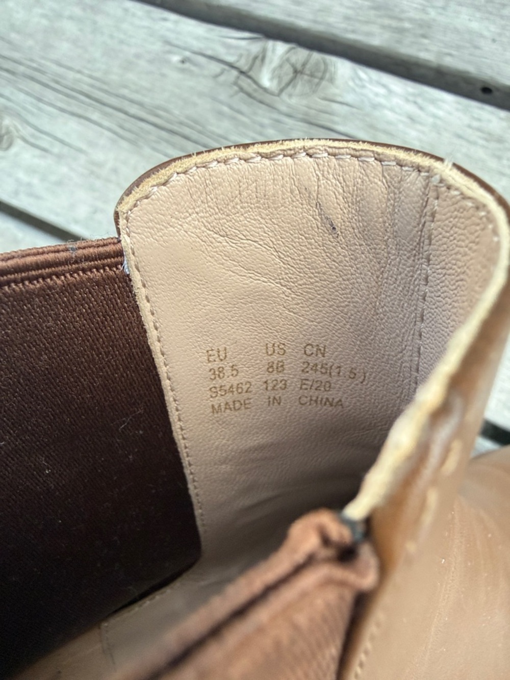 Stuart Weitzman Women’s Brown Leather Chelsea Boots Sz 8B - Picture 5 of 5